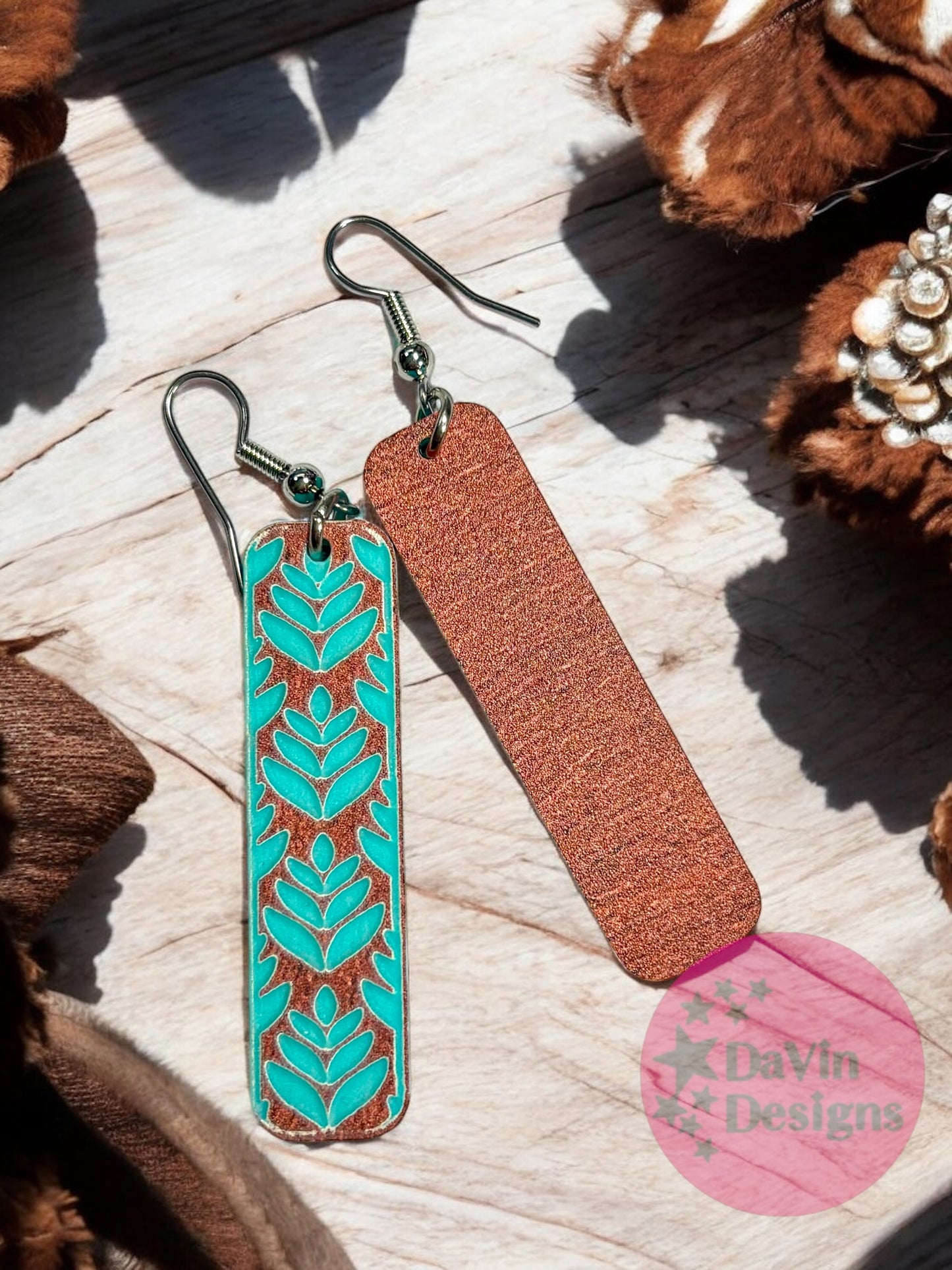 Flourish Rectangle Earrings