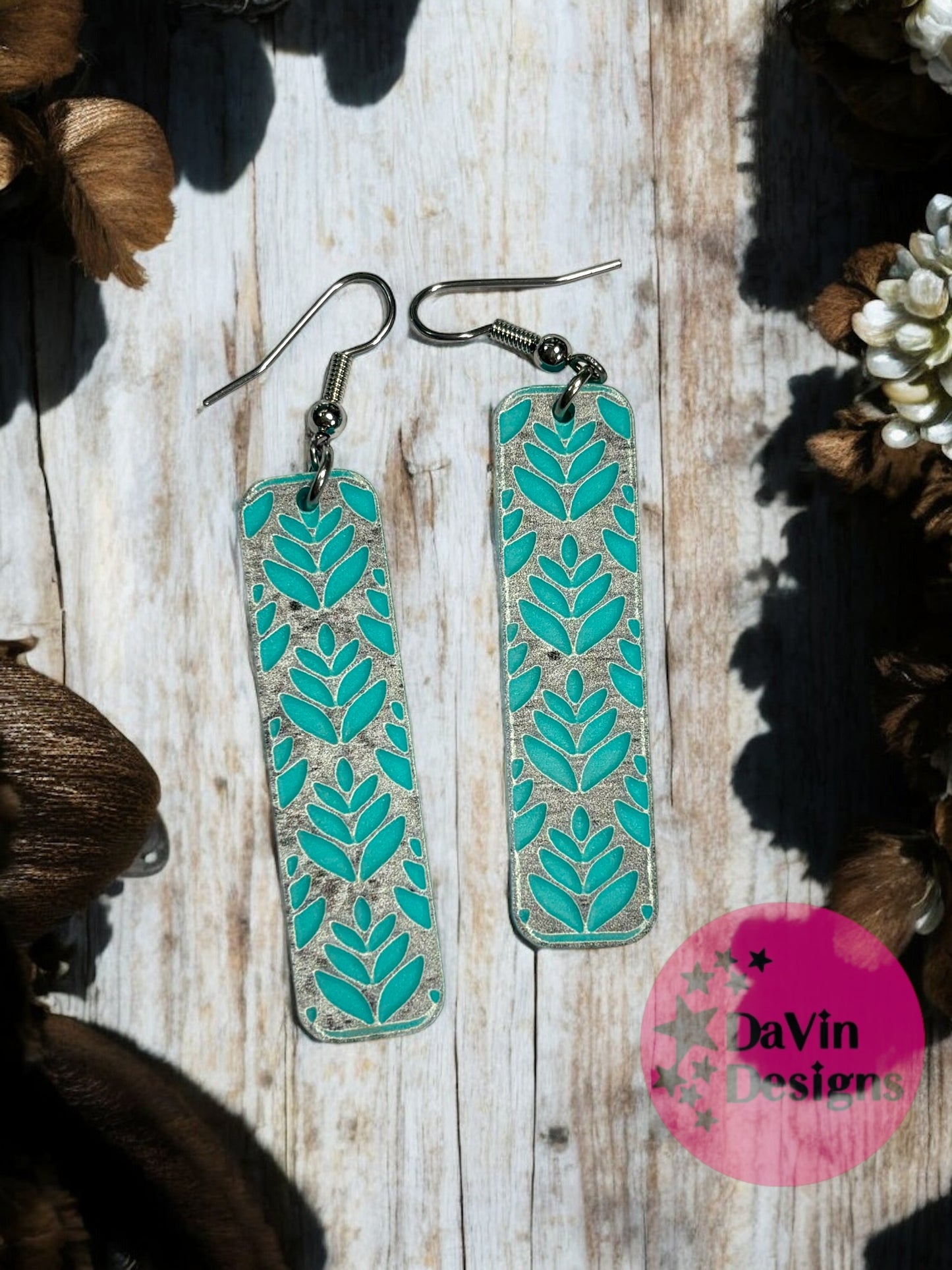 Flourish Rectangle Earrings