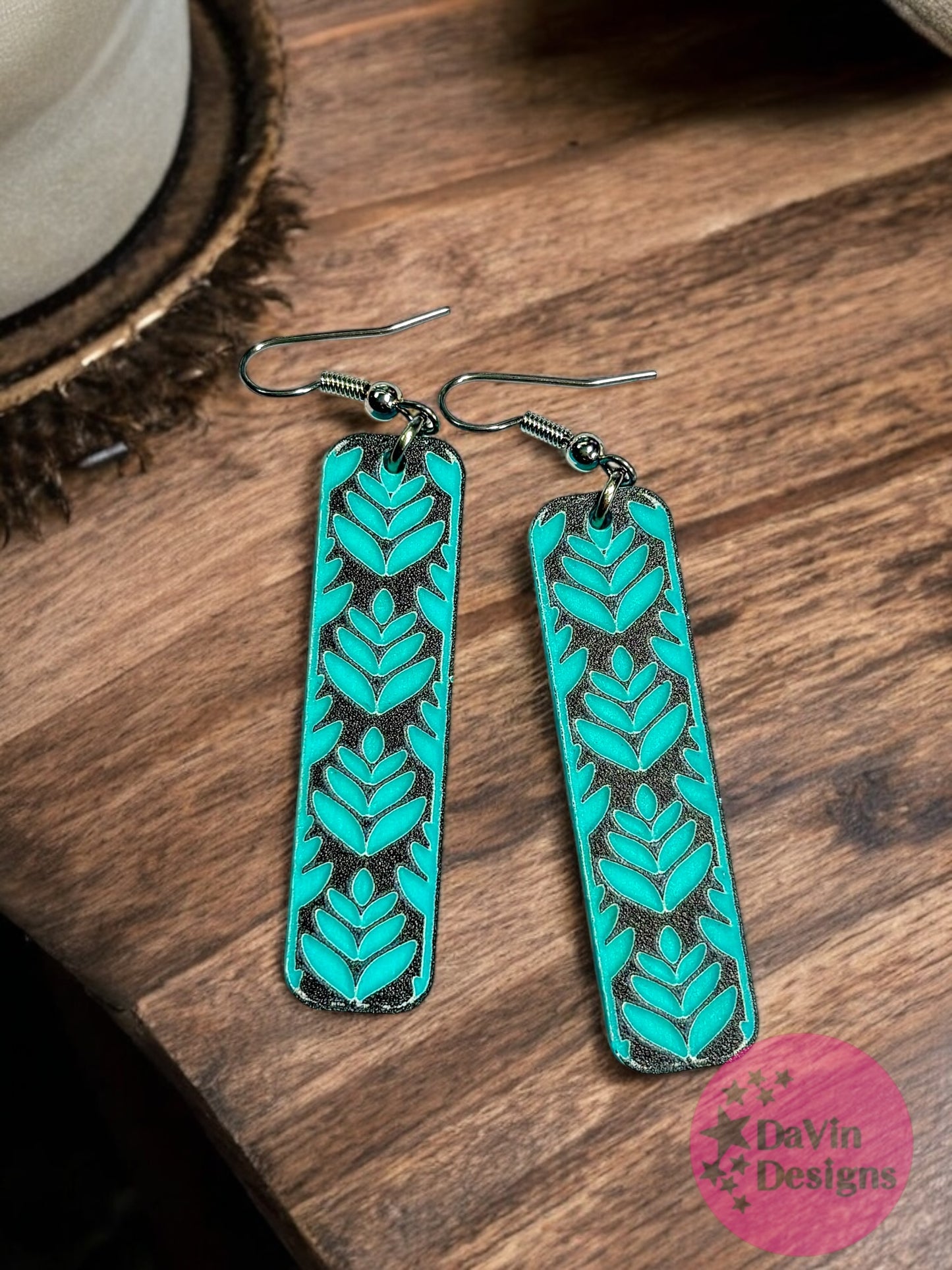 Flourish Rectangle Earrings