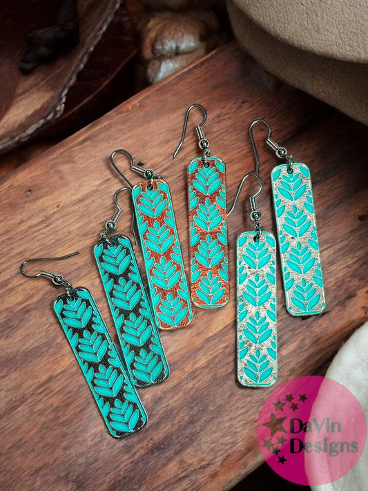 Flourish Rectangle Earrings