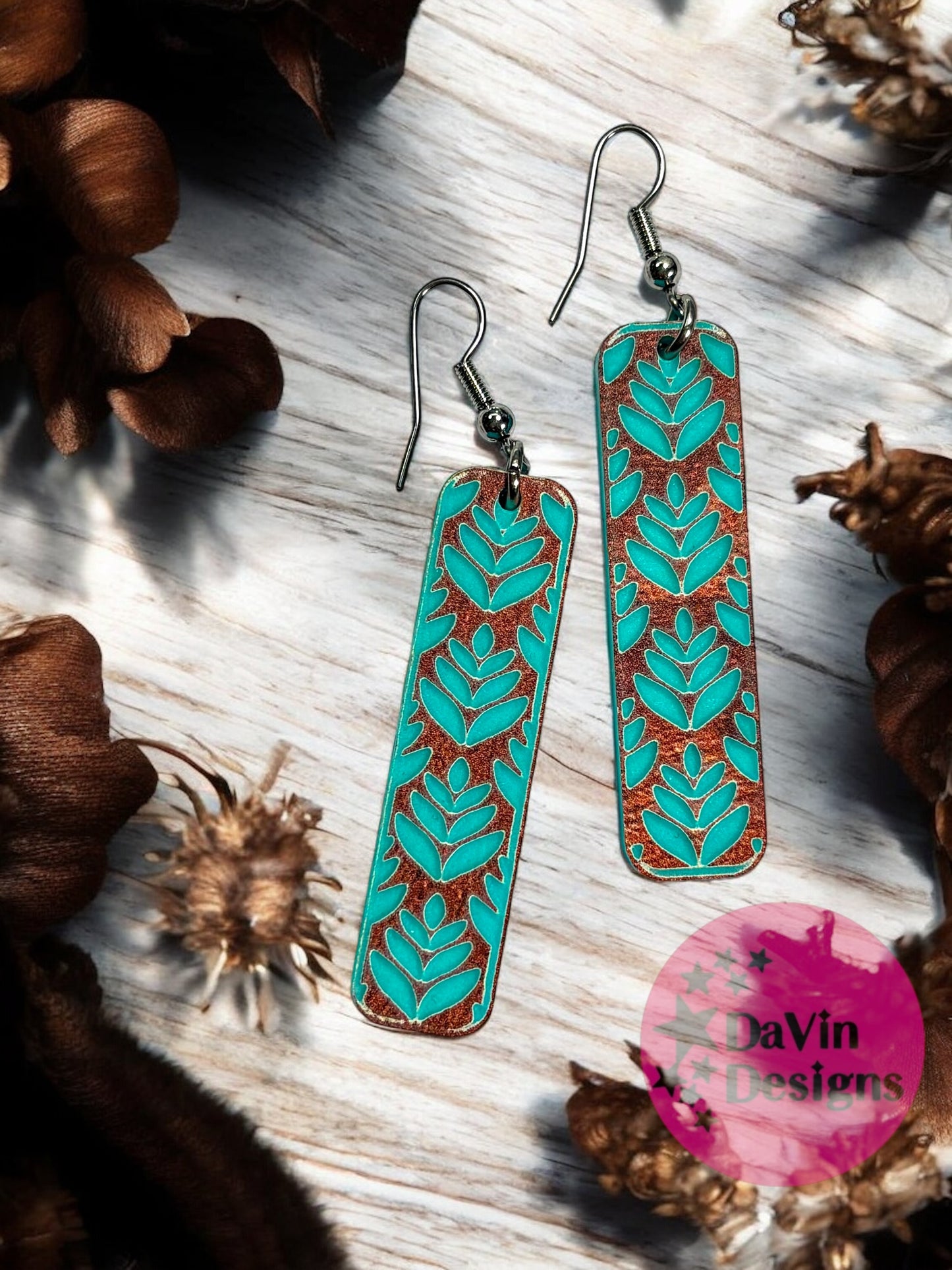 Flourish Rectangle Earrings