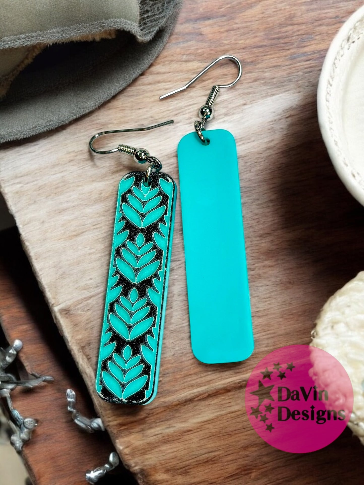 Flourish Rectangle Earrings