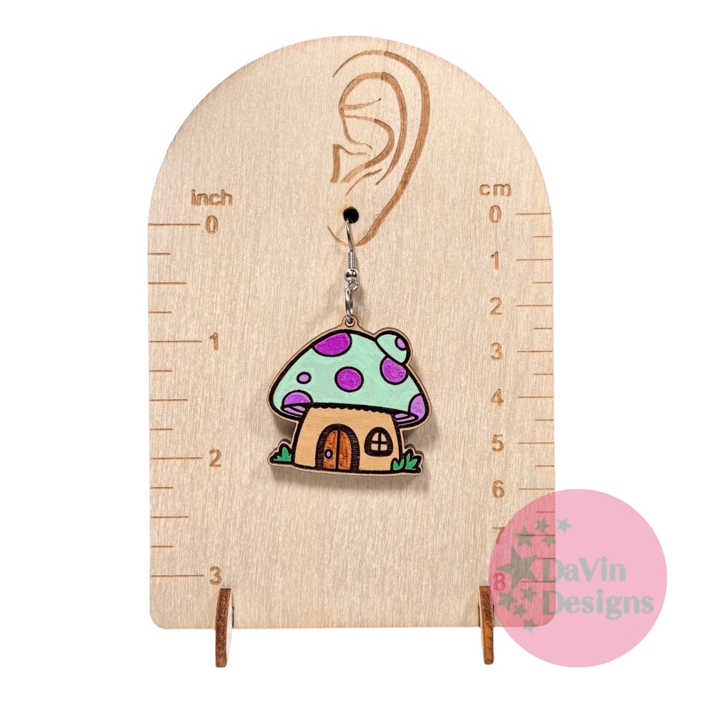 Mushroom House Earrings