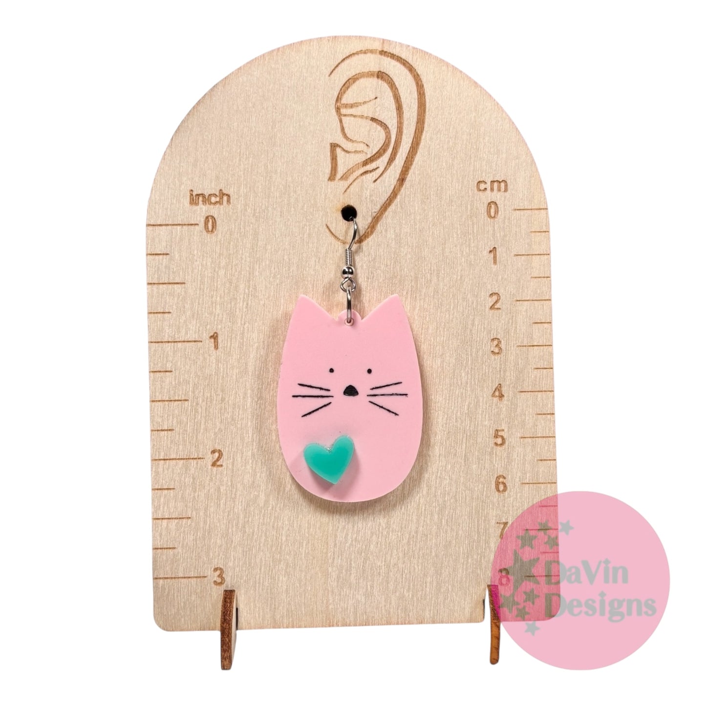 Large Cat Earrings